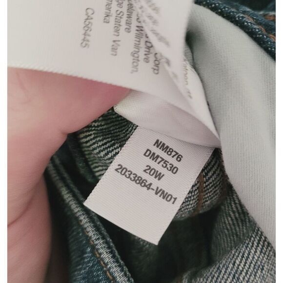 Madewell The Curvy Perfect Vintage Jean Size 20W in Blue - Picture 2 of 7